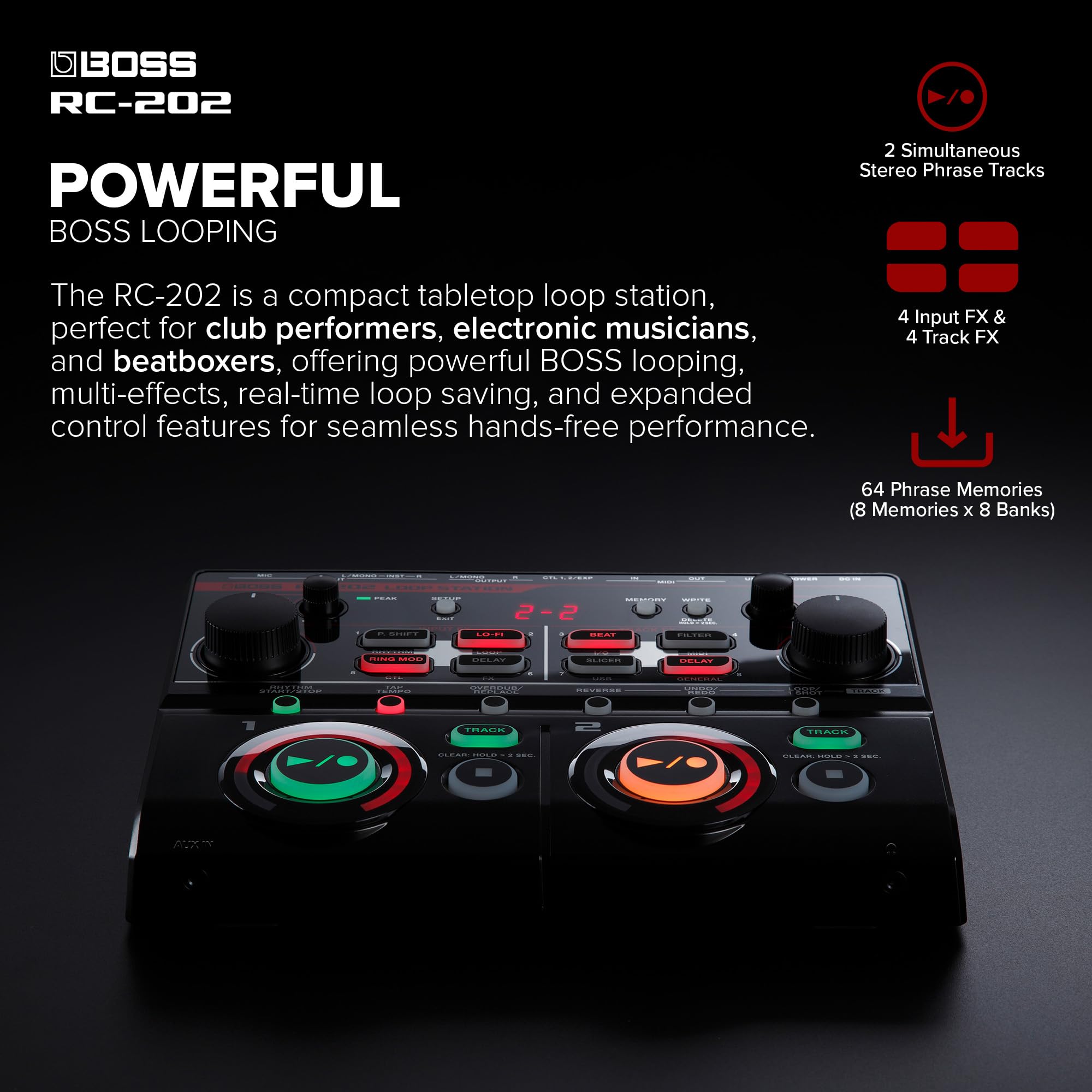 Boss RC-202 Loop Station Loop Station : Amazon.com.tr: Müzik