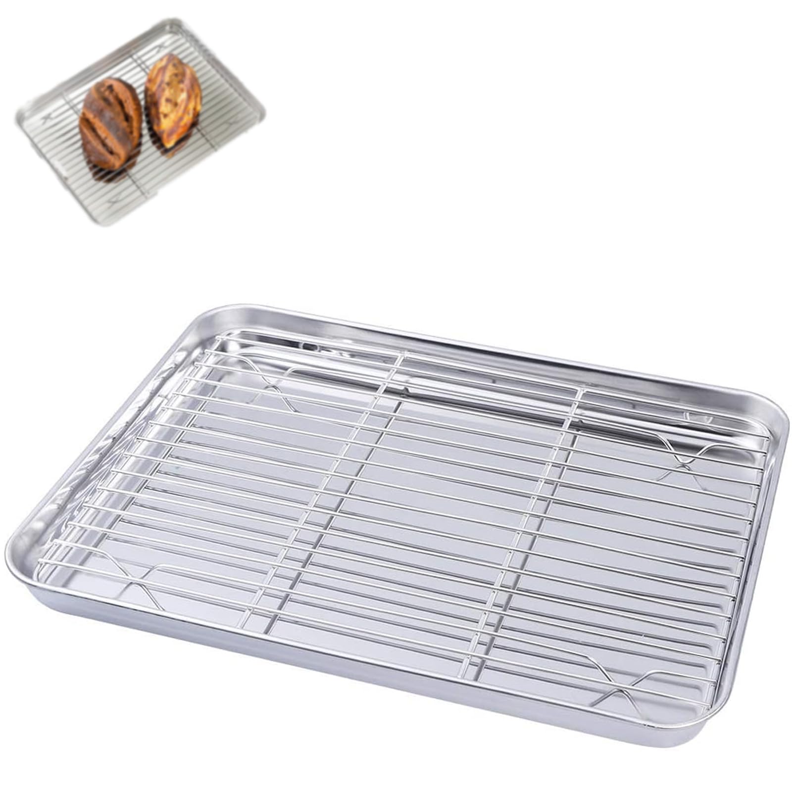 Amazon｜バット揚げ物料理 網付き トレー 焼き皿、揚げ物 バット