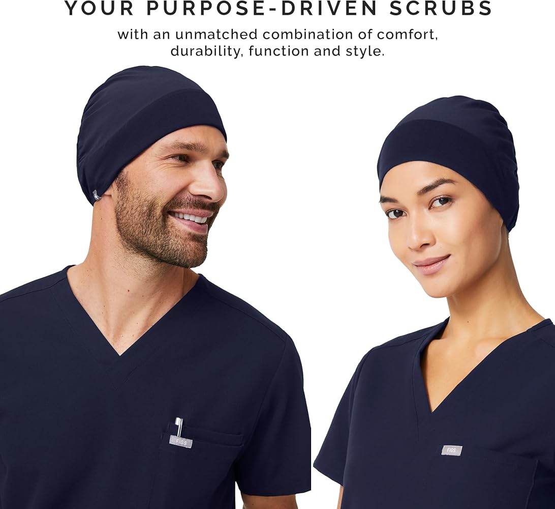 Amazon | FIGS モダン 伸縮式 ユニ スクラブキャップ – 非常に柔らかい