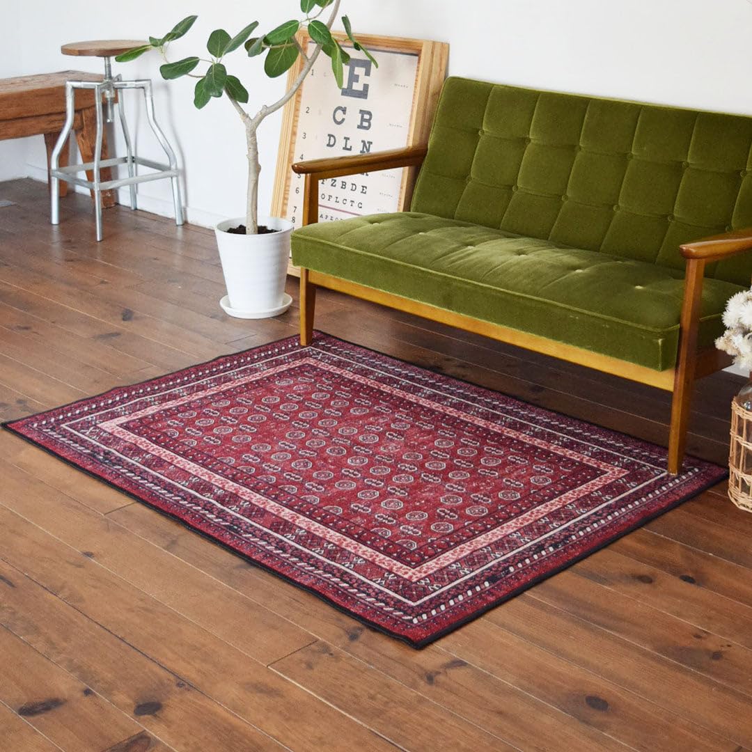 Amazon｜TOCO LIFE ドラム式で洗える ヴィンテージ風ラグ アフガン 11