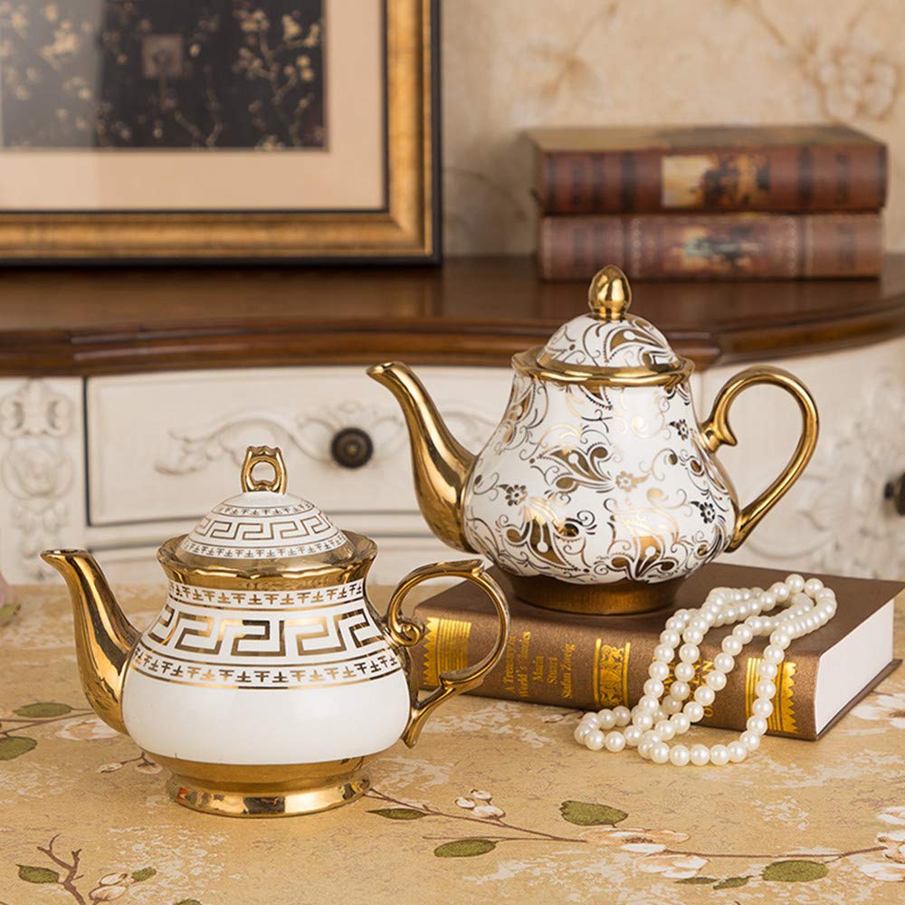 Amazon | KINGZHUO ティーポット 高級ギルディング ティーポット イン