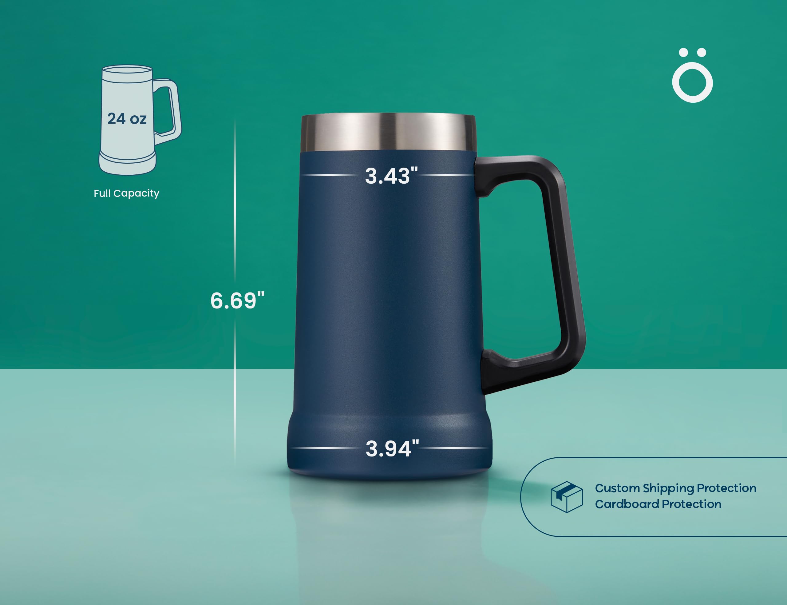 Amazon.com | KooK Beer Stein, Stainless Steel Coffee Mug, Tumbler