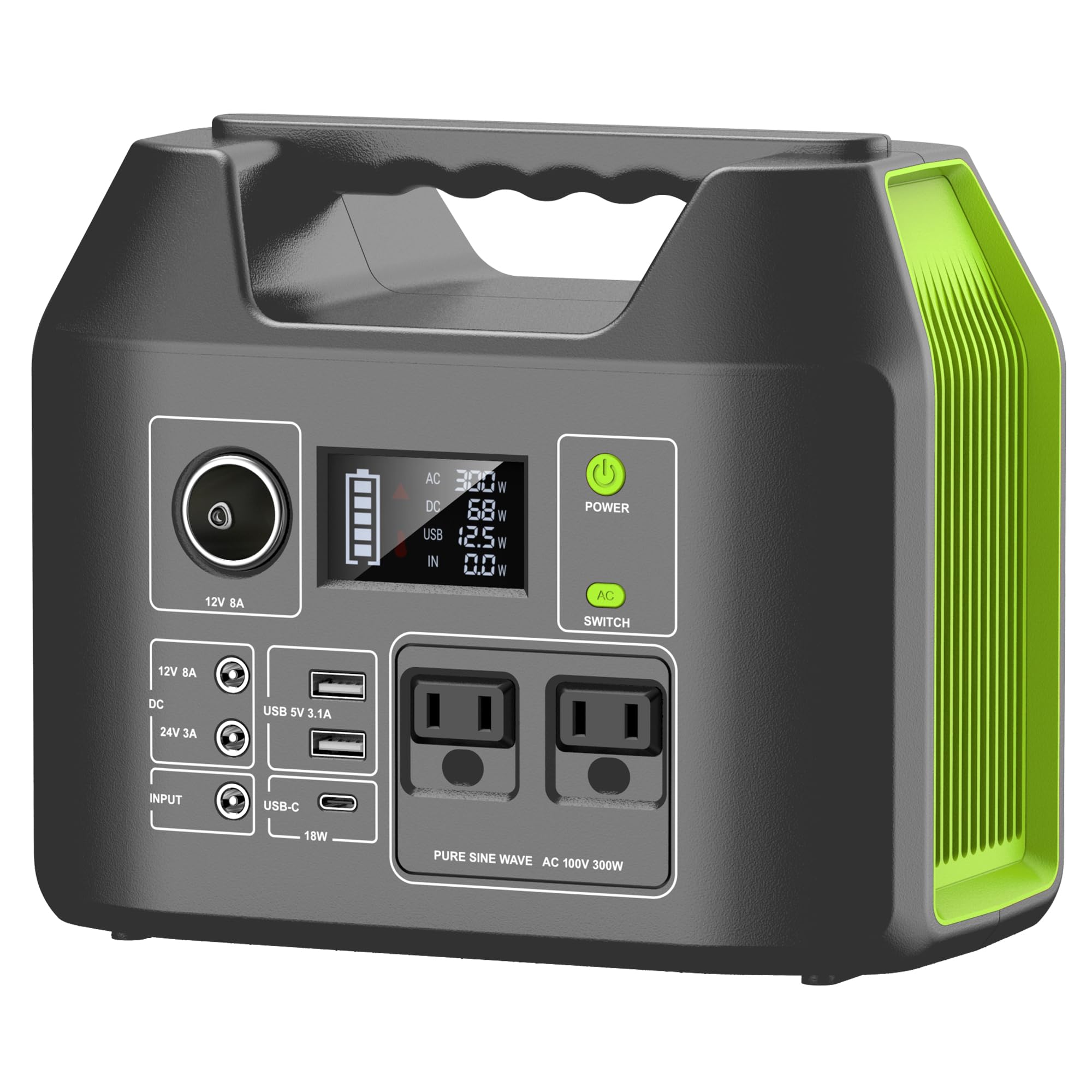 Amazon.co.jp: Powkey ポータブル電源 407Wh/110000mAH 大容量