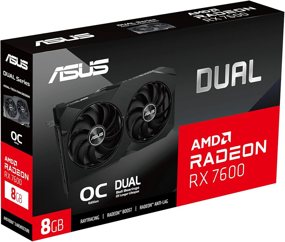 Amazon | ASUS Dual Radeon™ RX 7600 OCエディション 8GB GDDR6