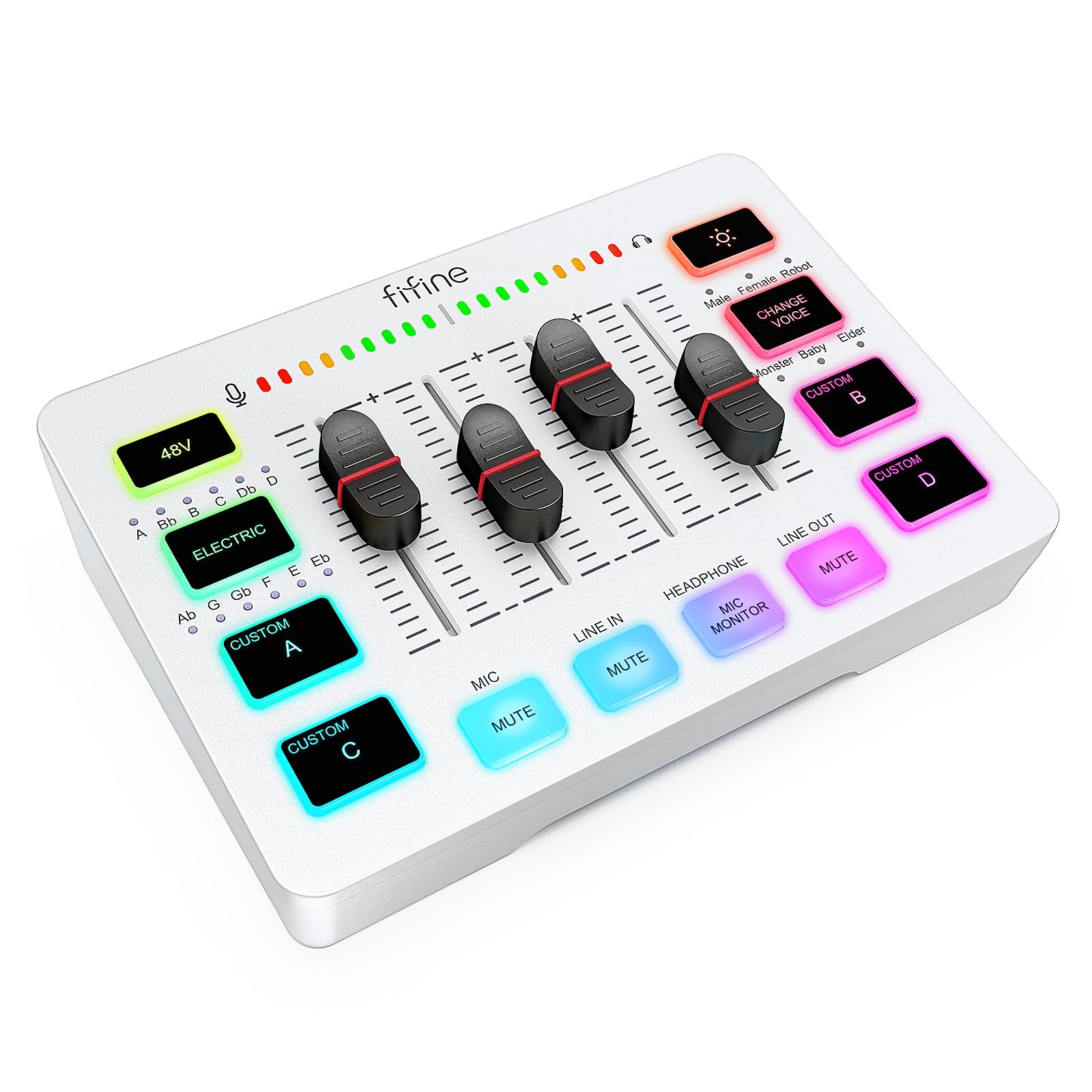 Amazon.co.jp: FIFINE Gaming Audio Mixer Audio Interface Compatible