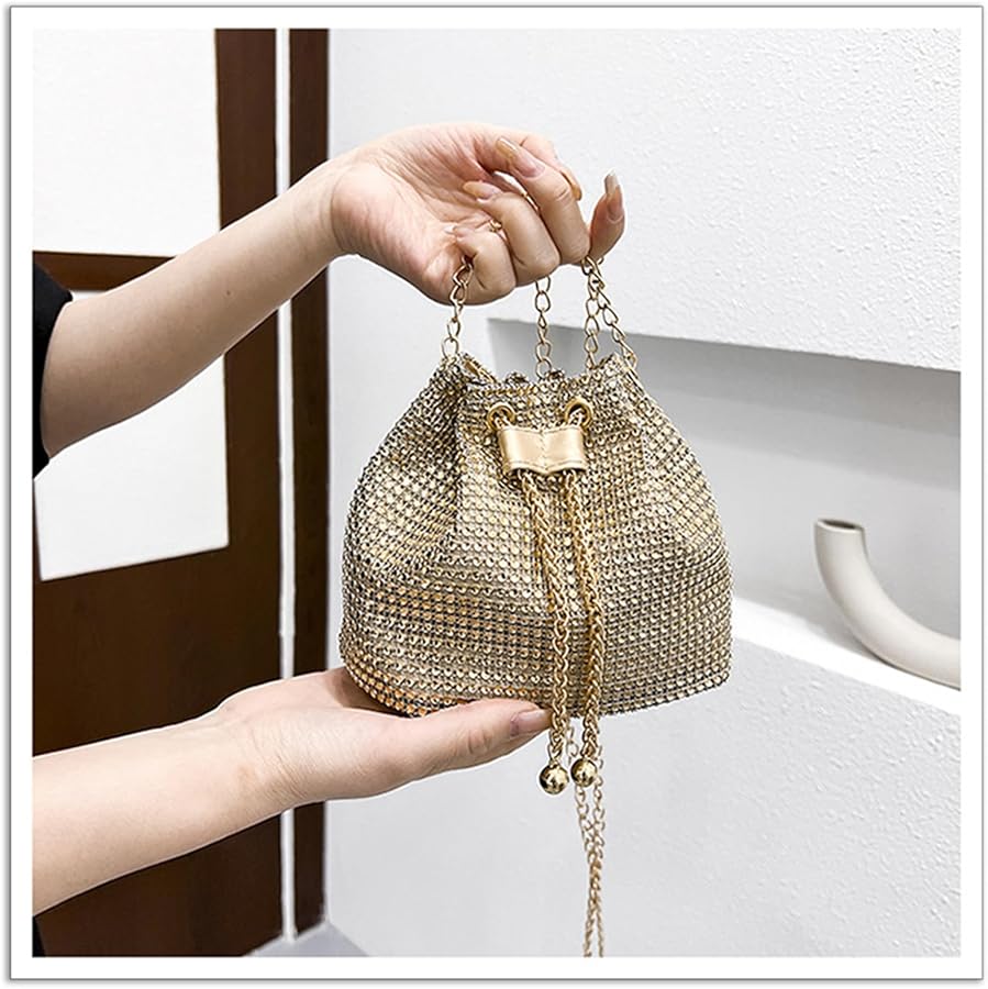 Amazon.co.jp: [HeroNeo] クロスボディバケット キラキラバッグ