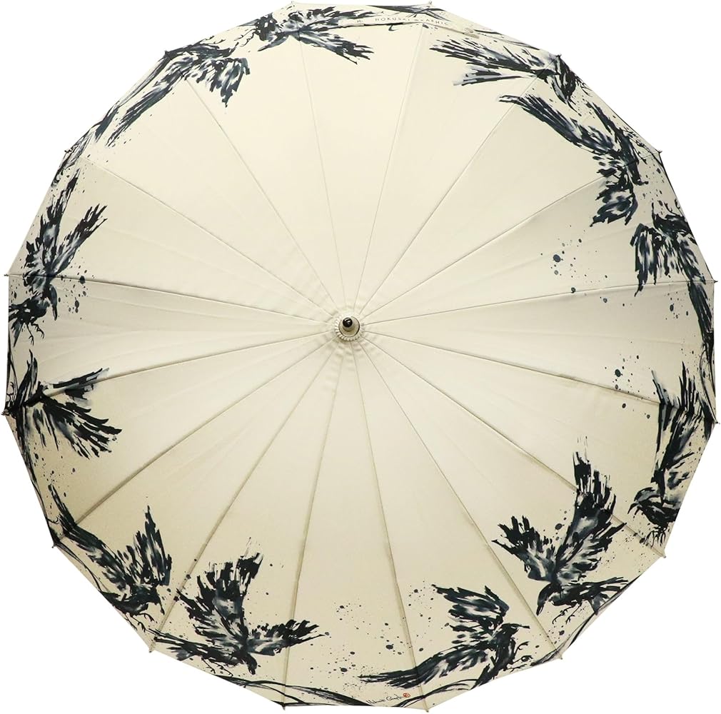 Amazon | 北斎グラフィック 傘 レディース 100cm［和柄テキスタイル 極