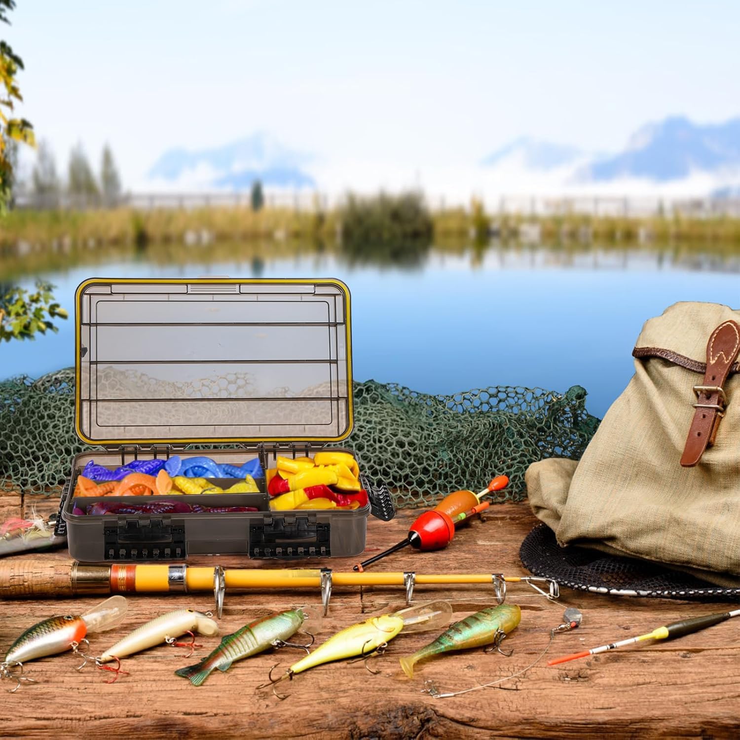 Amazon.co.jp: koundeneko ルアーケース タックルボックス 防水 餌箱