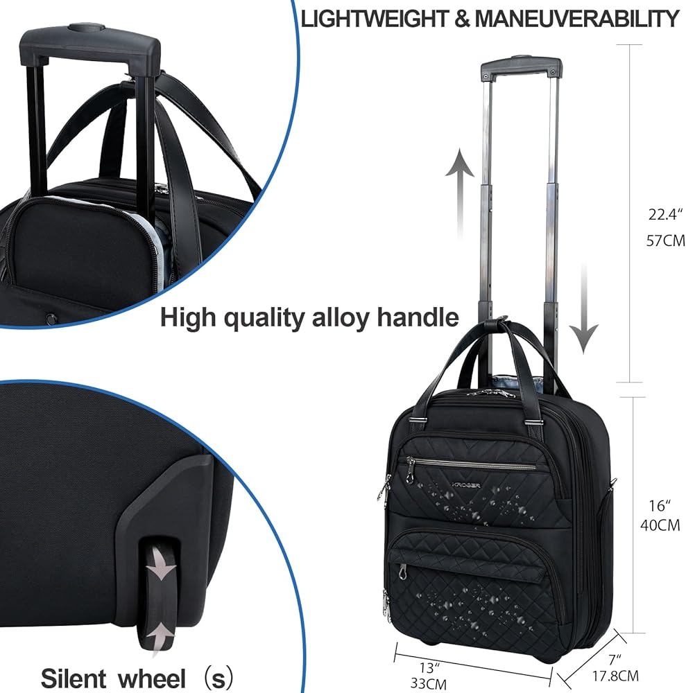 Amazon.co.jp: [KROSER] 15インチ スマートアンダーシート機内持ち込み