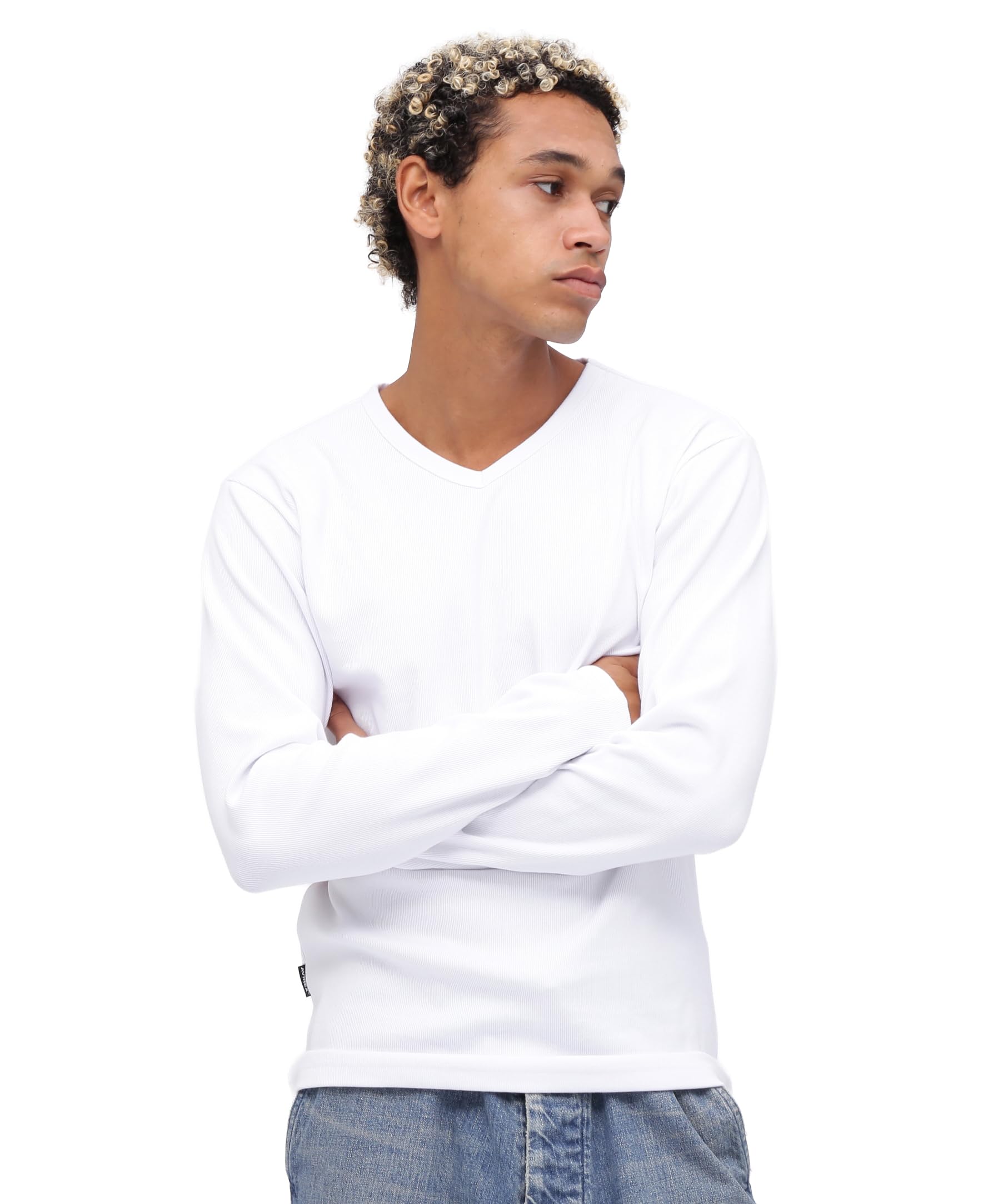 Amazon.co.jp: [Avirex] [アヴィレックス] ロンT デイリー Vネック