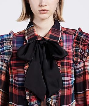 Amazon | [ダブルスタンダードクロージング] チェックシフォンボウタイ