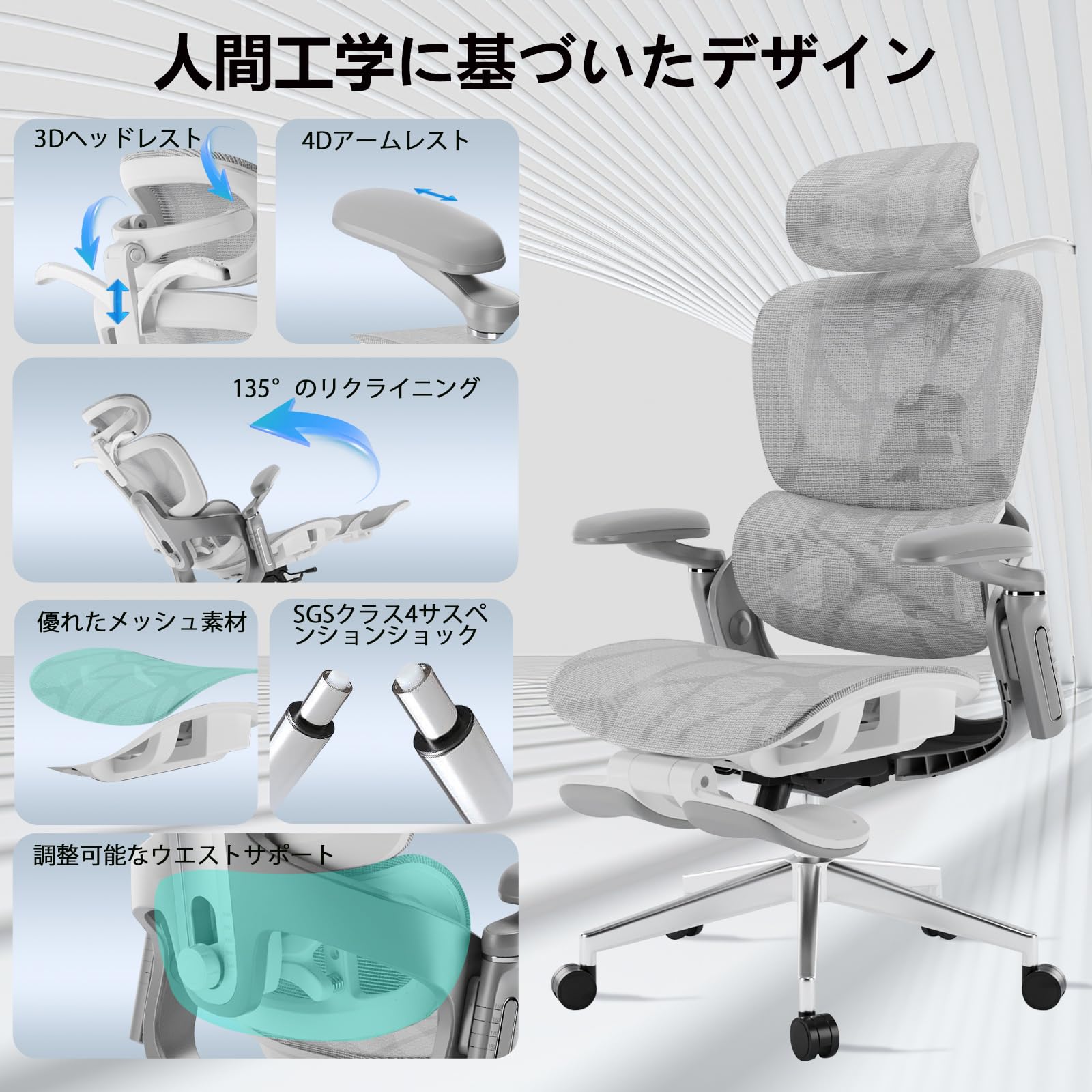 Amazon.co.jp: DEULUKO オフィスチェア 椅子 : 文房具・オフィス用品