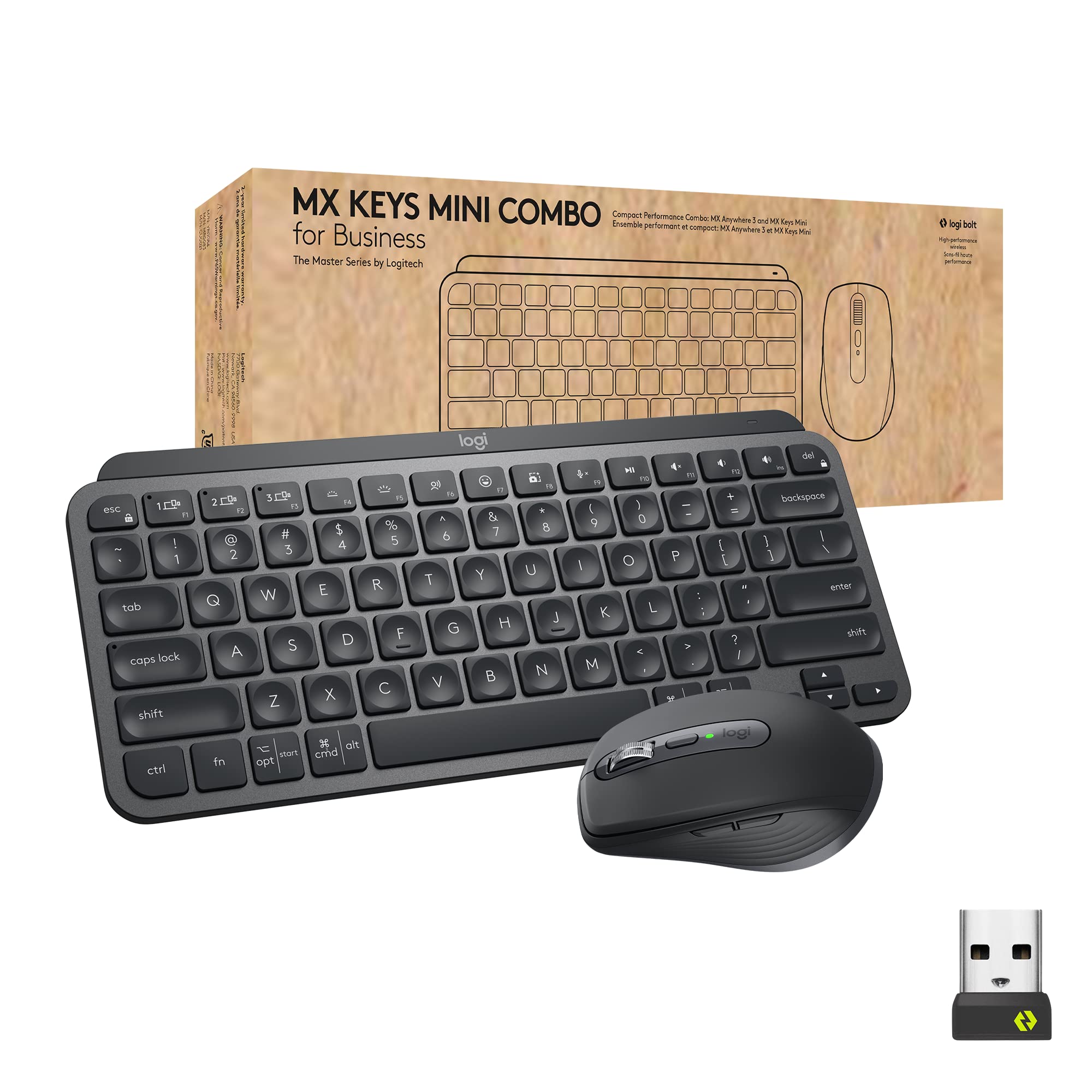Amazon.com: Logitech MX Keys Mini Combo for Business, Compact