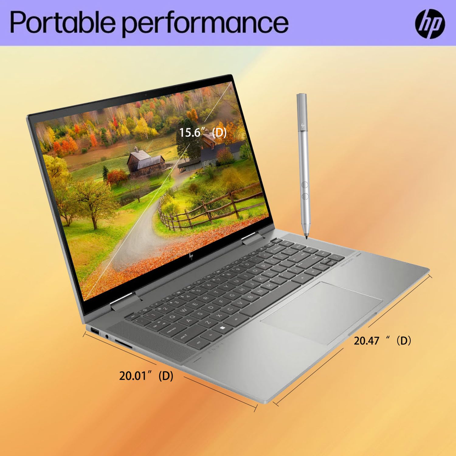 Amazon.co.jp: HP Envy x360 2-in-1ノートパソコン、15.6インチフルHD