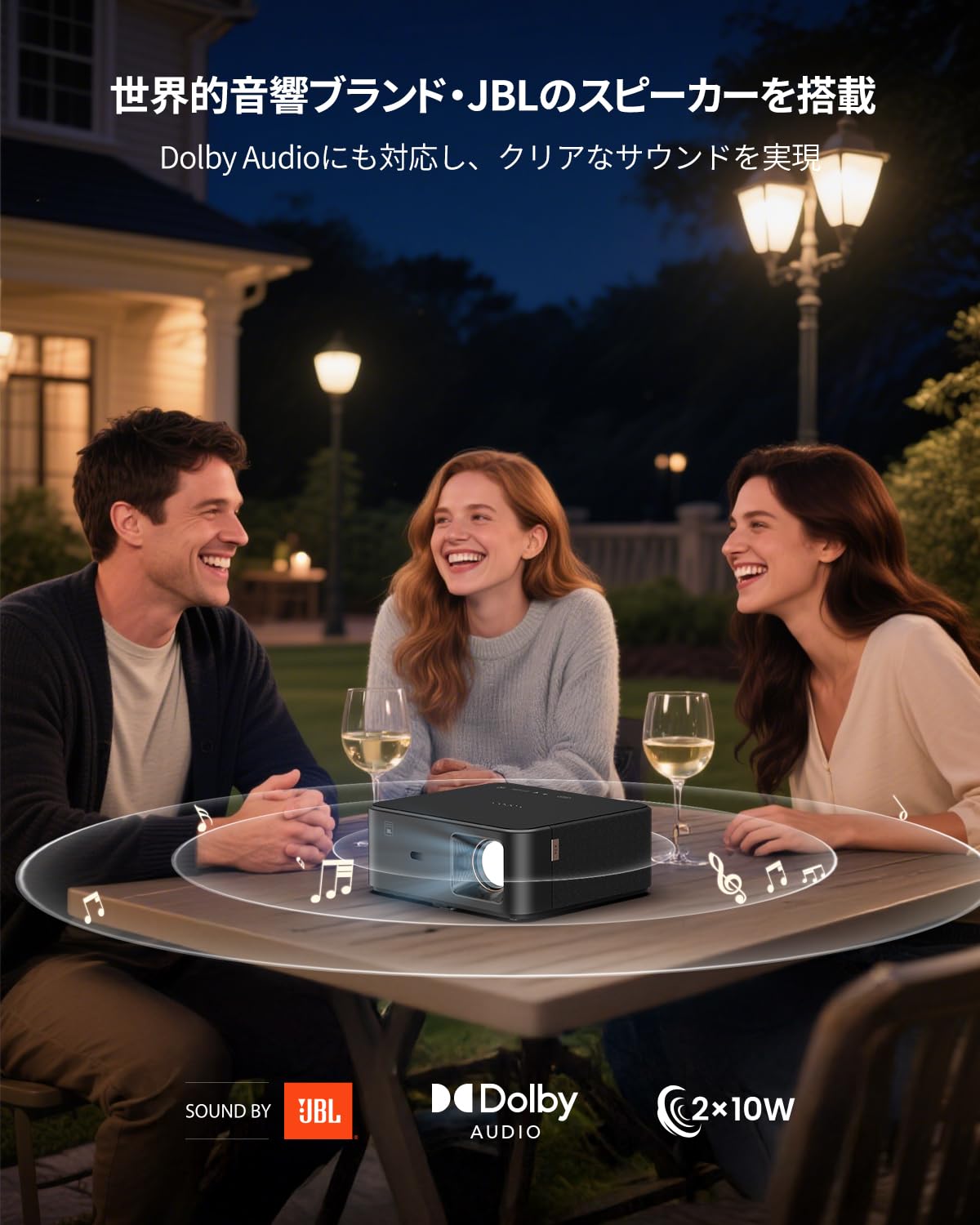 Amazon.co.jp: 【JBLスピーカー＆Google TV搭載】Yaber K2s