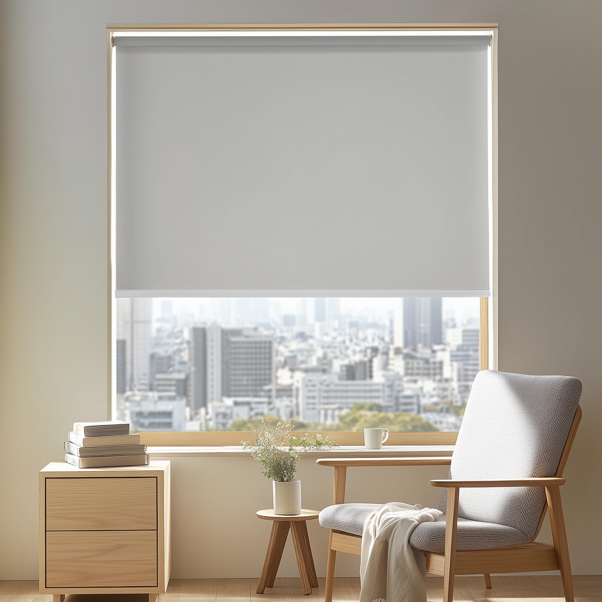 Amazon｜Deconovo ロールスクリーン ロールカーテン 幅160cm 丈135cm