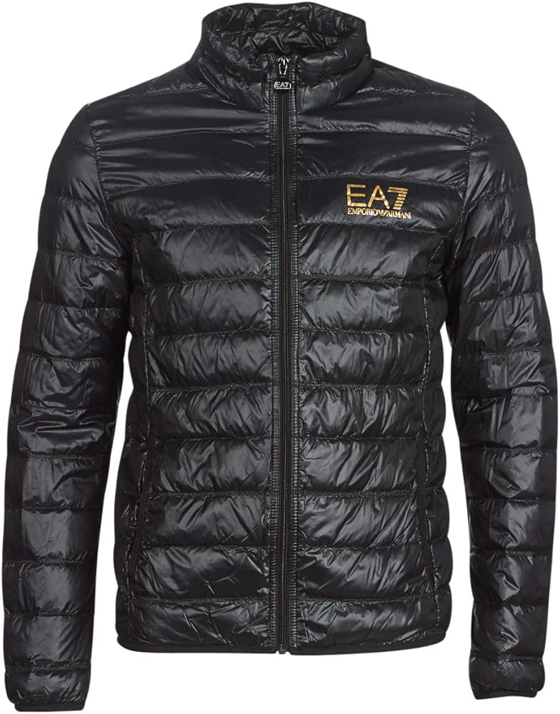 EA7 Emporio Armani Train Core Id Down Lt Coats Men Black/Gold - XL