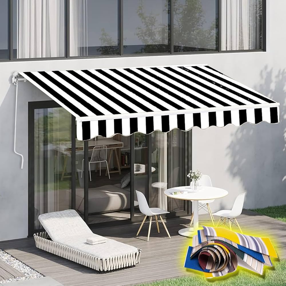 Amazon | 5x4m オーニングテント 大型【2m/2.5m/3m/4m/5m オプション