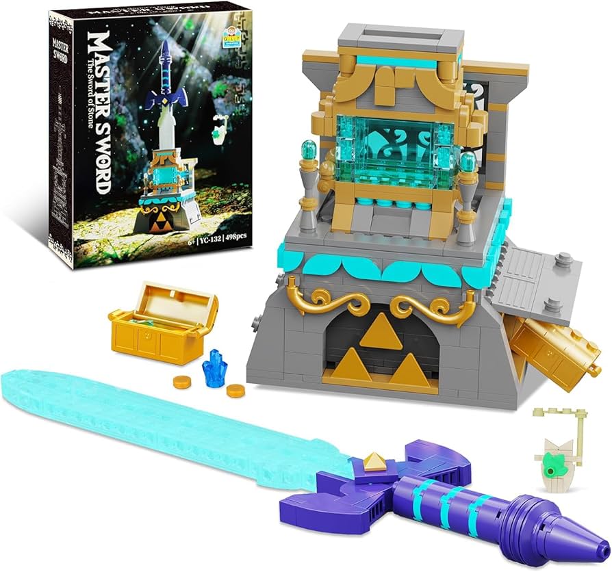 Amazon.com: BOTW The Master Sword Glowing Building Block Set,Sword