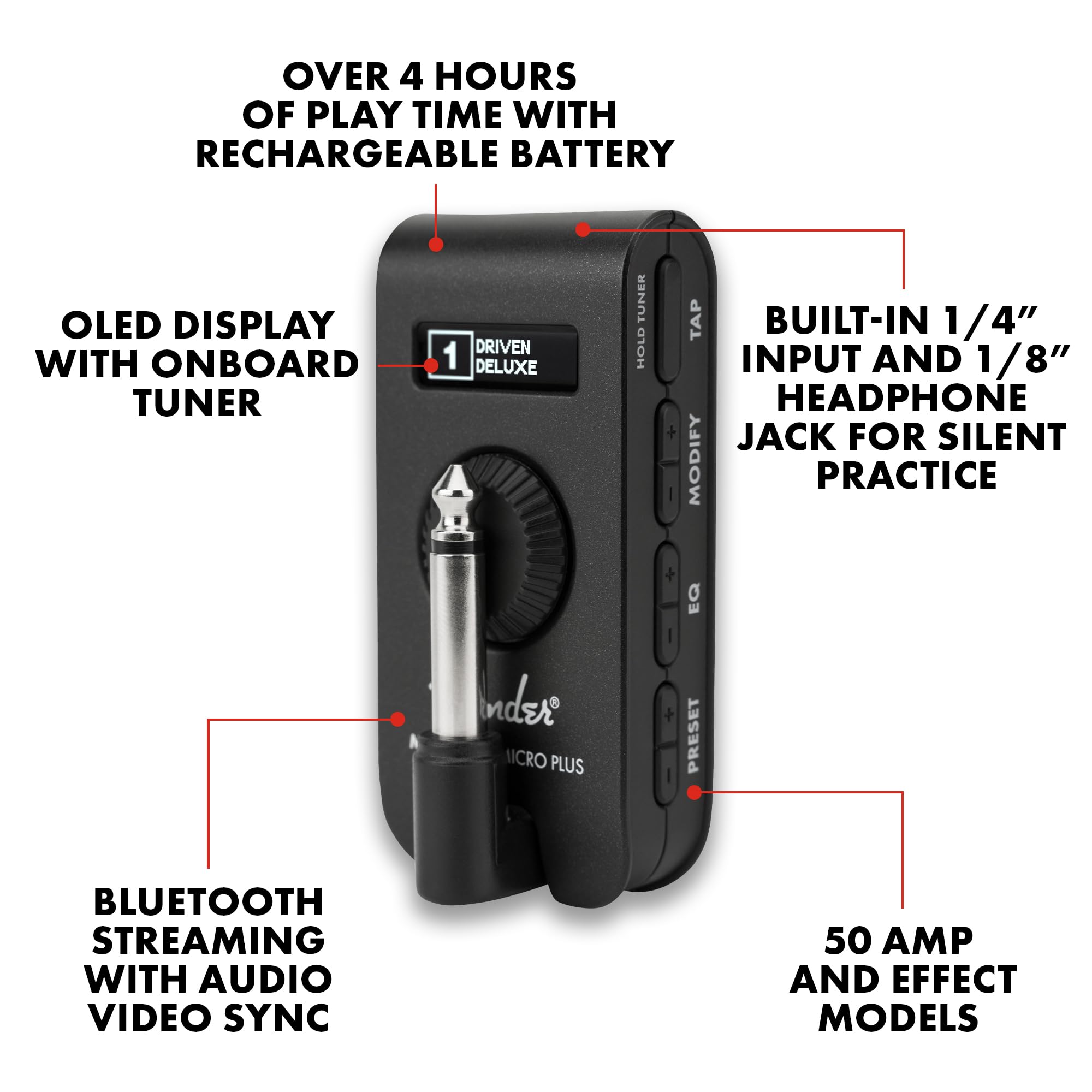 Amazon.co.jp: Fender フェンダー ギター&ベース用ヘッドフォンアンプ