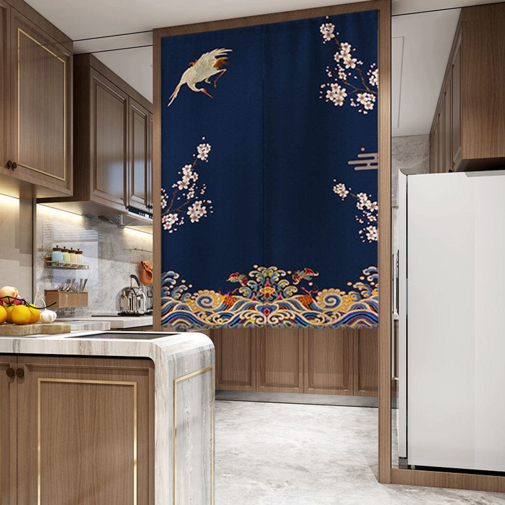 Amazon｜カフェカーテン 小窓用 のれん 80*120cm キッチン 混紡カフェ