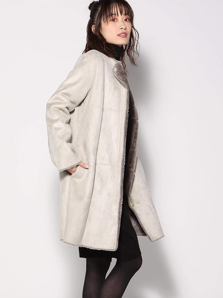 Amazon | (ケティシェリー) ketty cherie ECOMOUTONノーカラーコート