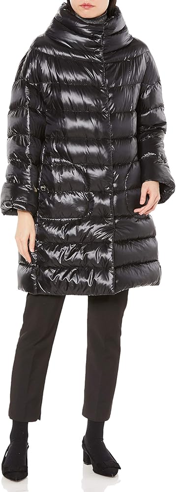 Amazon | [ヘルノ] ダウンコート PI0976D レディース BLACK 44