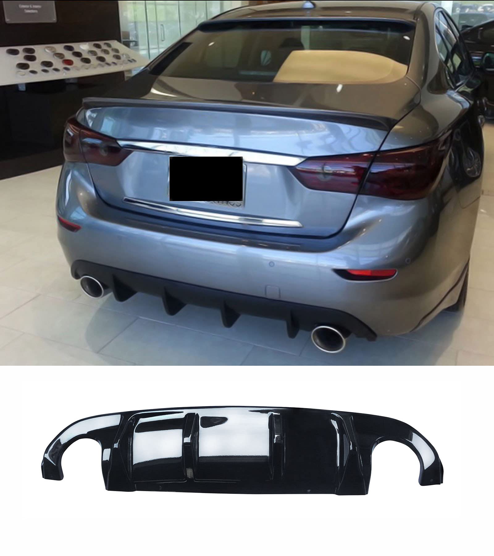 Amazon | CARIG リアディフューザー 2014-2017 インフィニティQ50 Q50s