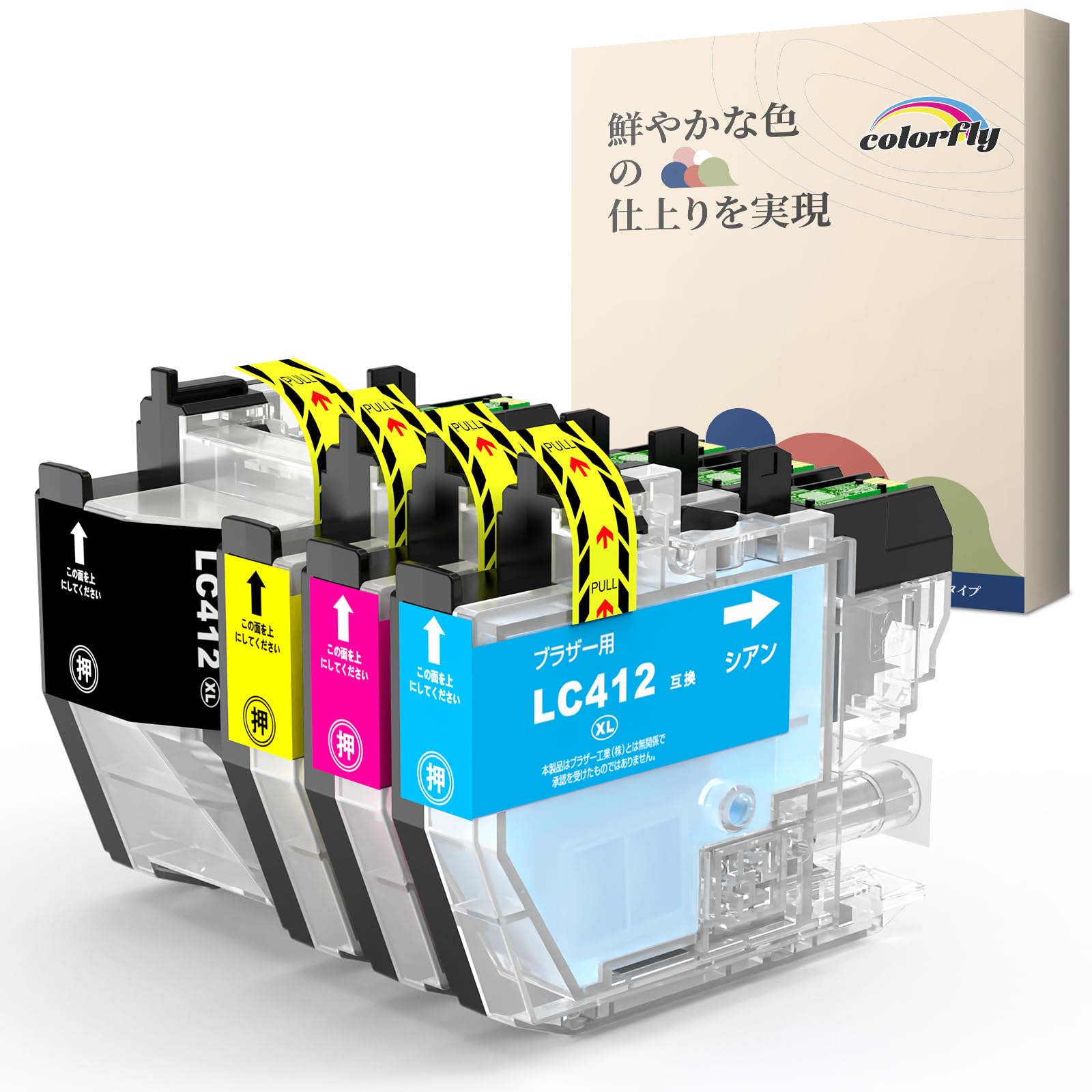 Amazon.co.jp: ブラザー用 LC412XL 4色セット 互換インク LC412XL-4PK