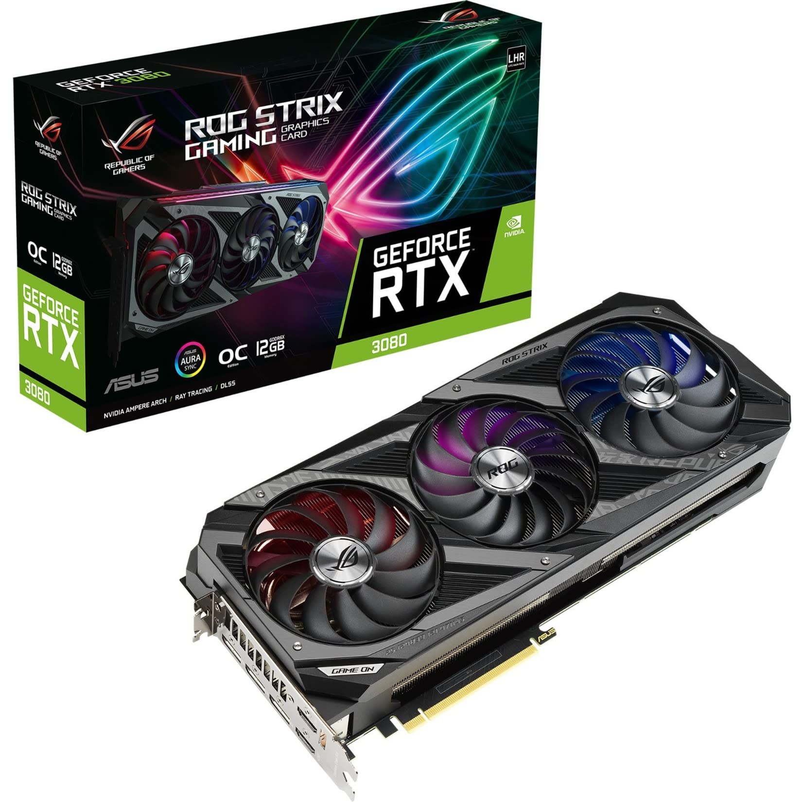 ASUS ROG Strix NVIDIA GeForce RTX 3080 OC Edition Gaming Graphics