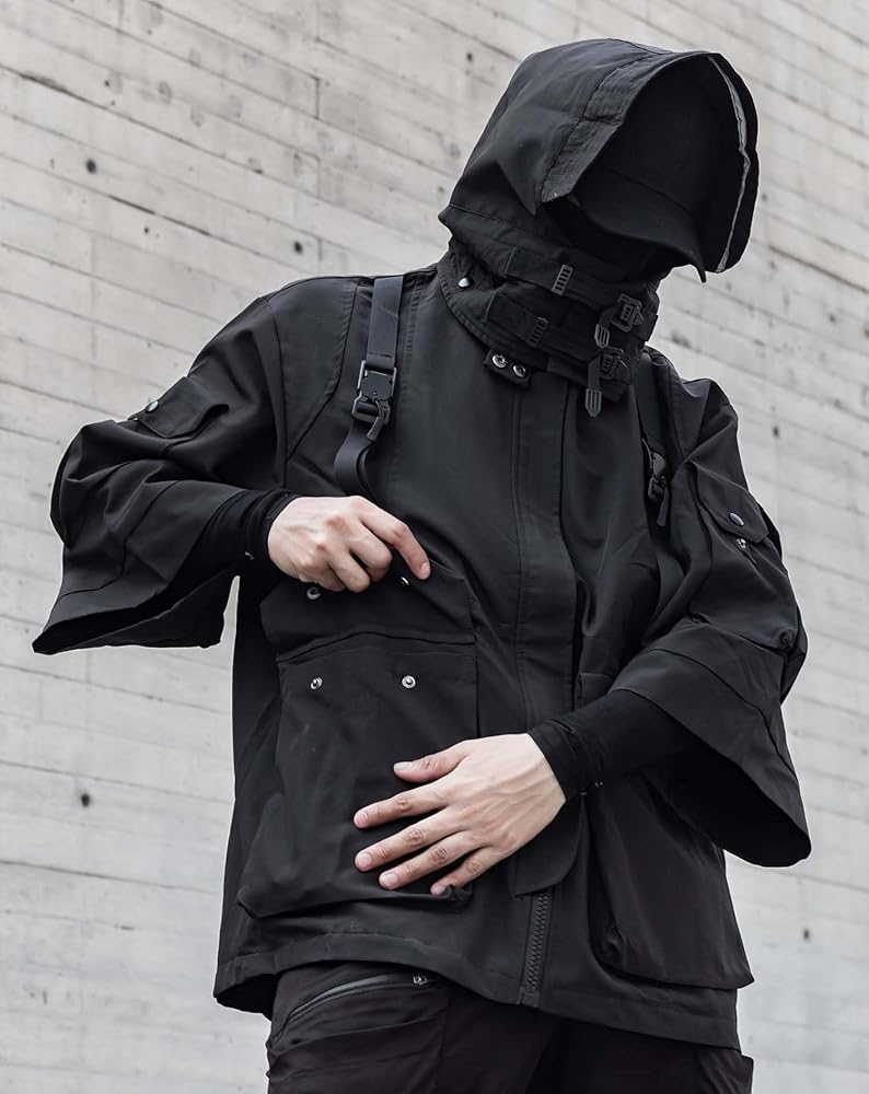Niepce Inc Japanese Streetwear Techwear Men's 3/4 Sleeve Jacket