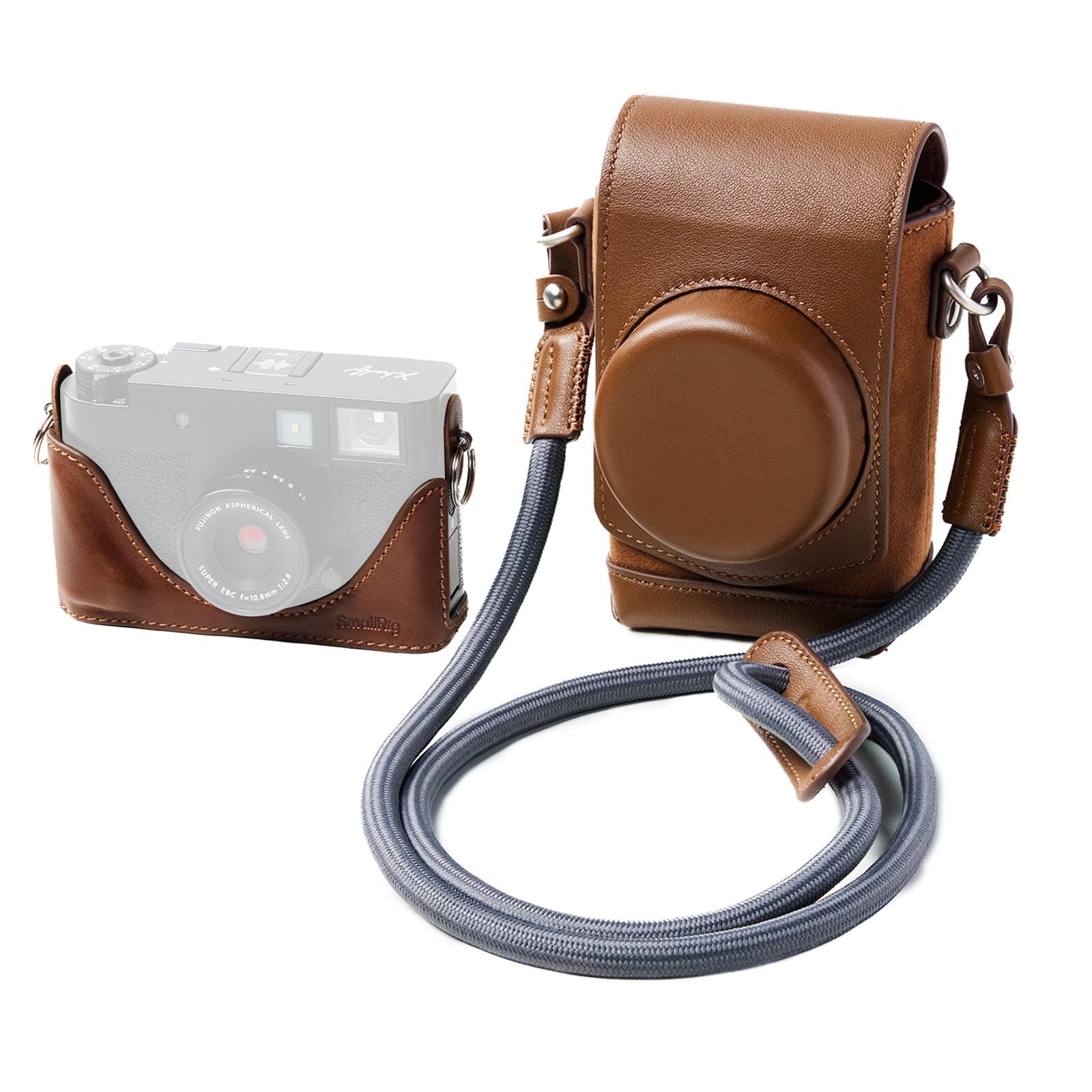 SMALLRIG Leather Case Kit for FUJIFILM X Half, Retro Style Full