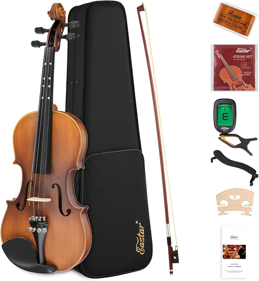 Amazon.com: Eastar 4/4 Full Size Violin Set Matte Fiddle for
