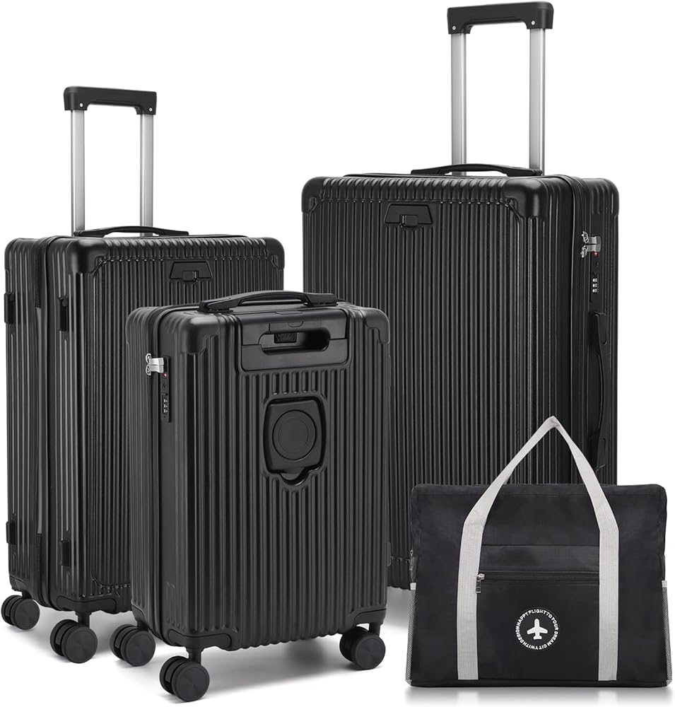 Amazon.com | ZXMOTO 3 Piece Hardside Luggage Set, Hardshell