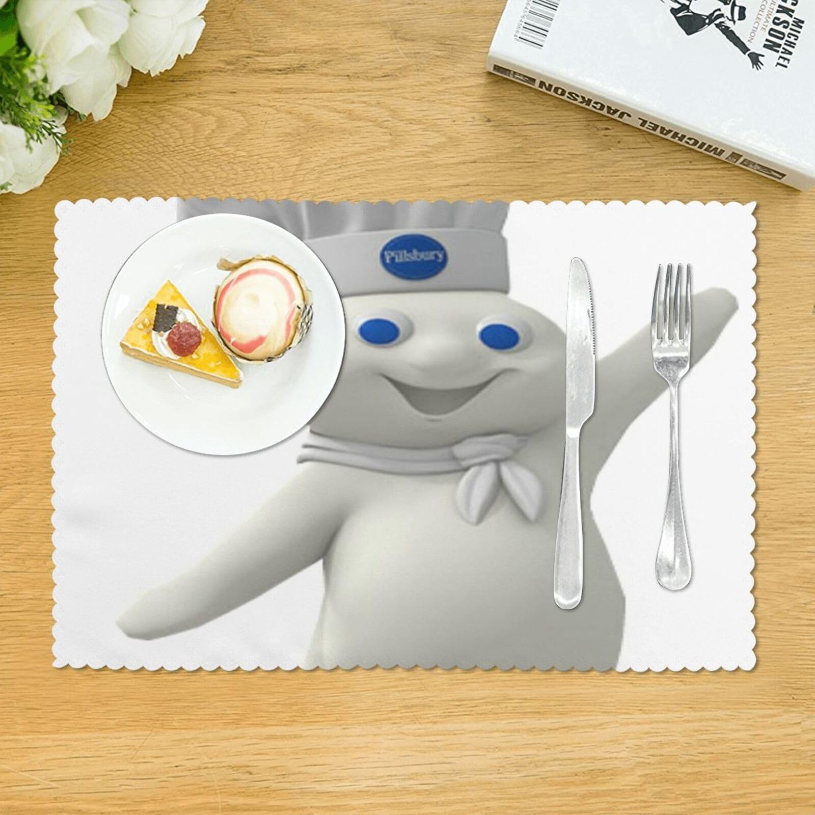 Amazon.com: Woidxzxza Lhgs5sv Pillsbury Doughboy Placemats Set of