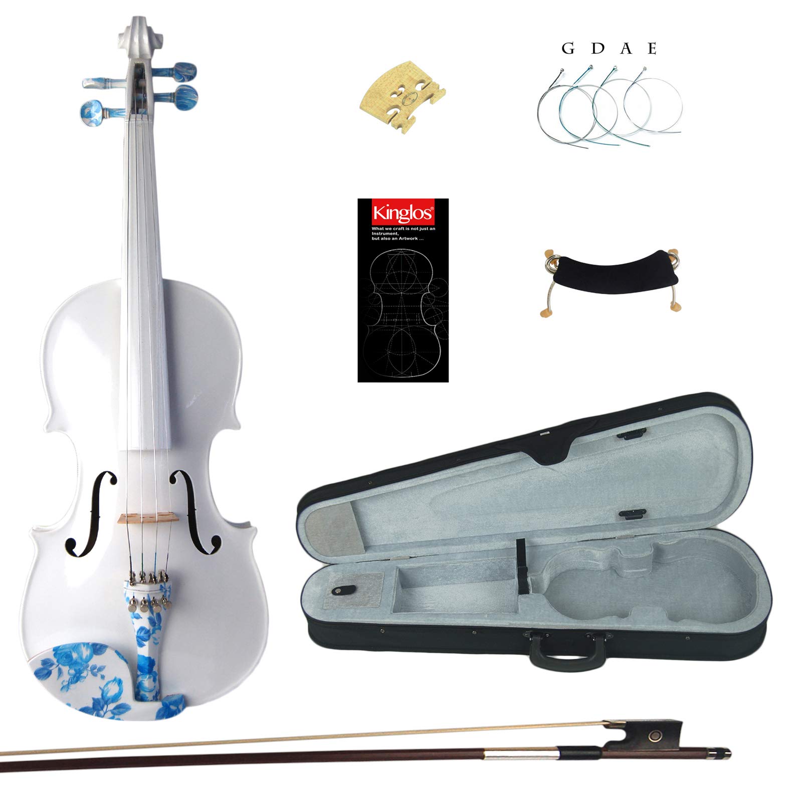 Amazon | Kinglos4/4フルサイズ ソリッドウッド カラード シンプル