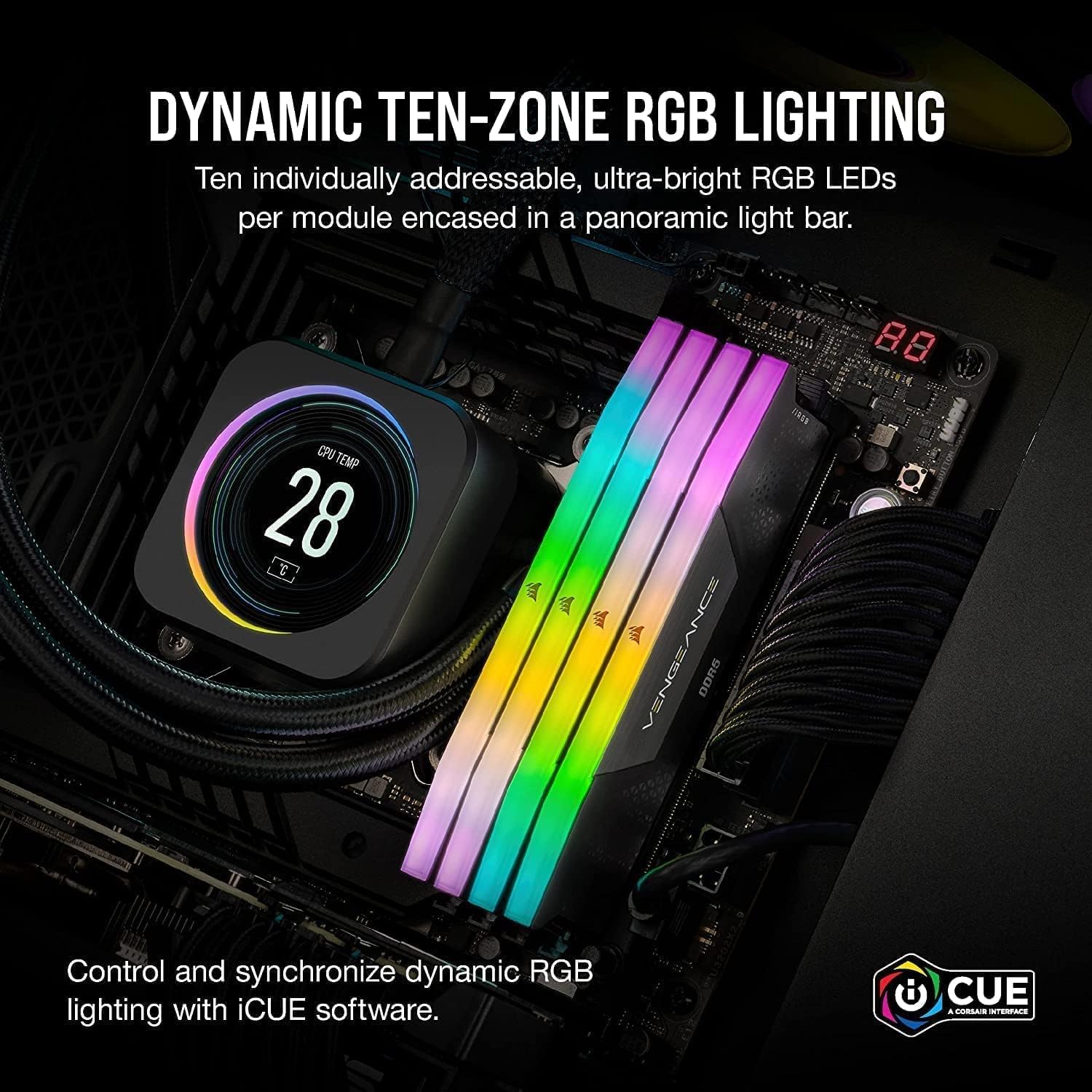 Amazon | CORSAIR DDR5-6200MHz デスクトップPC用メモリ VENGEANCE RGB
