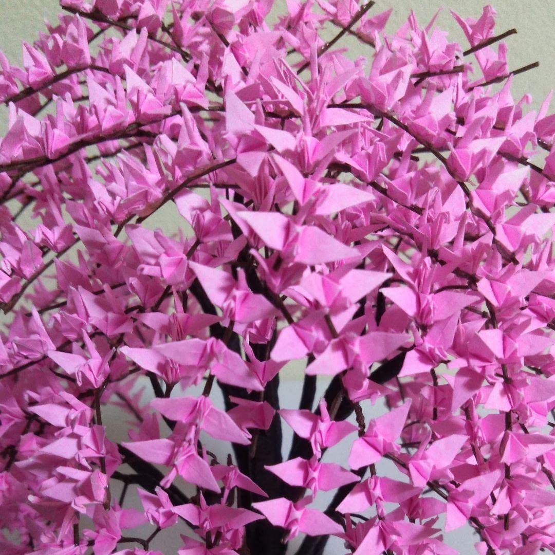 Amazon.co.jp: 折り鶴 盆栽 しだれ桜 盆栽 : おもちゃ