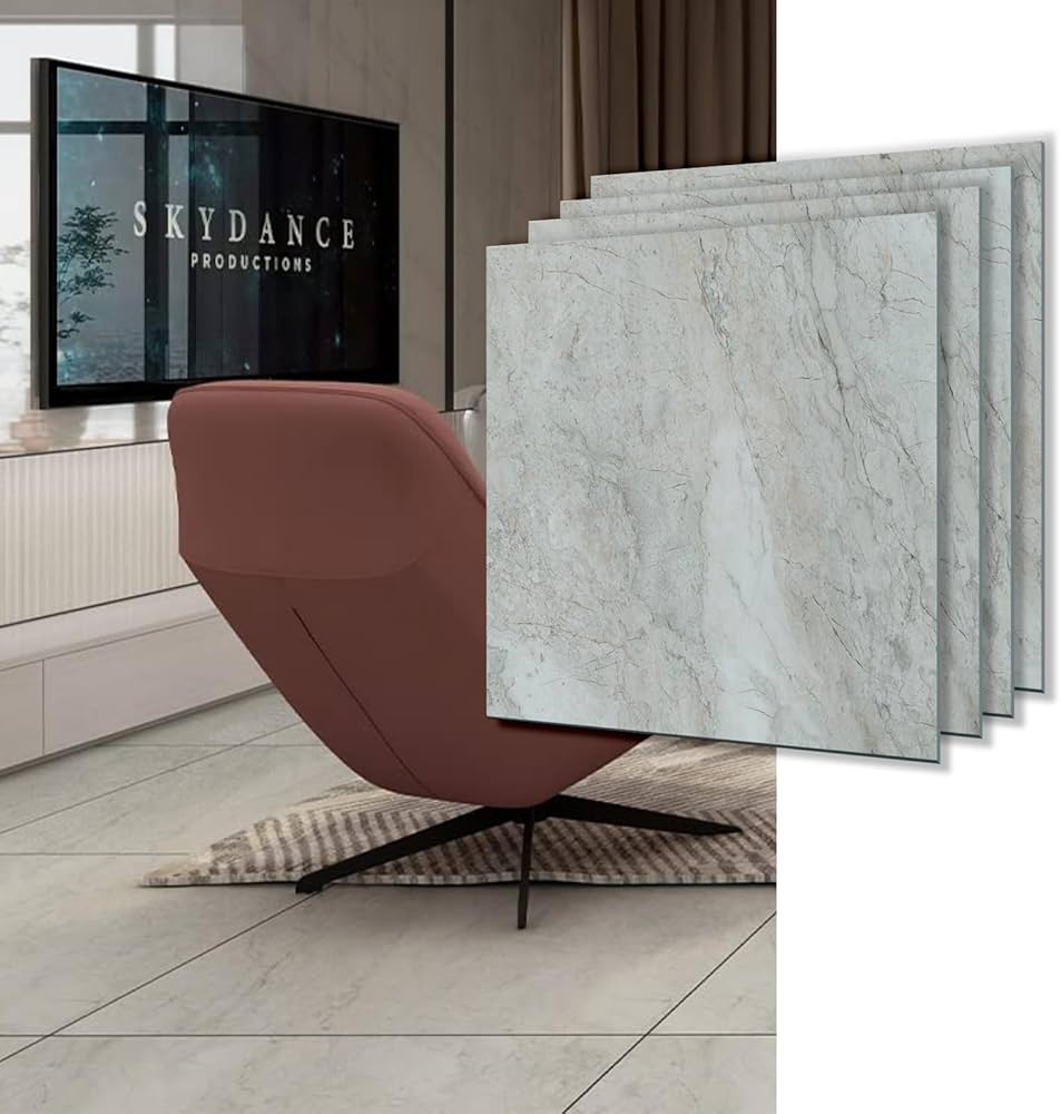 Amazon | Syougen 2024新登場 フロアタイル 大理石 フローリングタイル