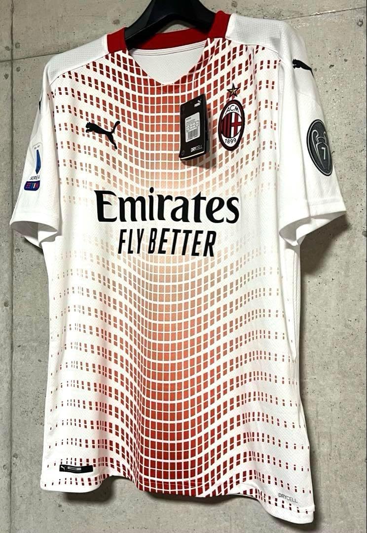 タグ付き 20/21 ACミラン 8 トナーリ【Lサイズ相当】 🏂 アウェイ