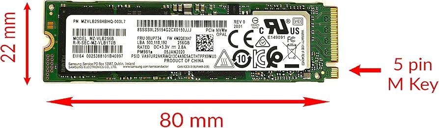 Amazon.com: OEM Samsung PM981 256GB M.2 PCIe NVME Solid State