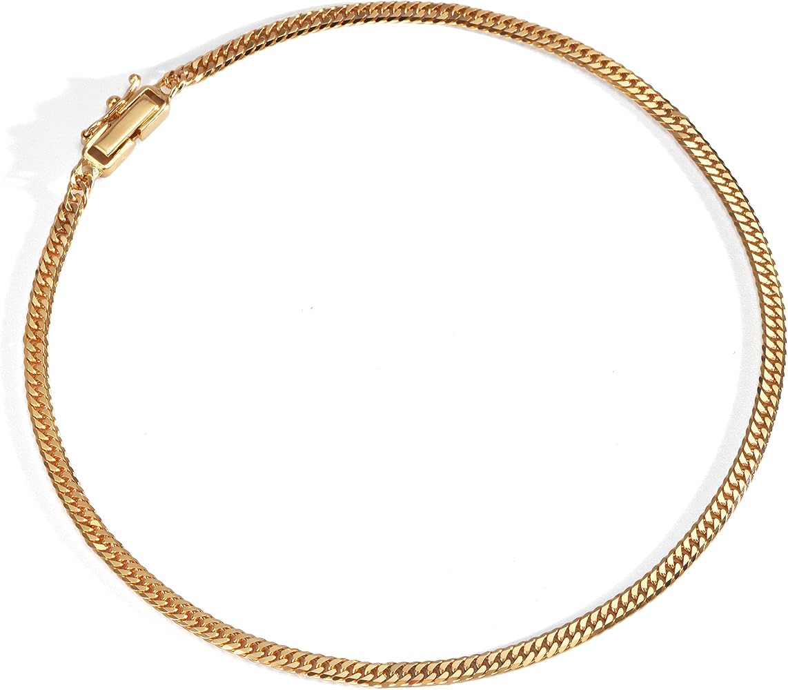 Amazon | [スペランツァ] K18 18金 喜平 アンクレット 6面ダブル 5g