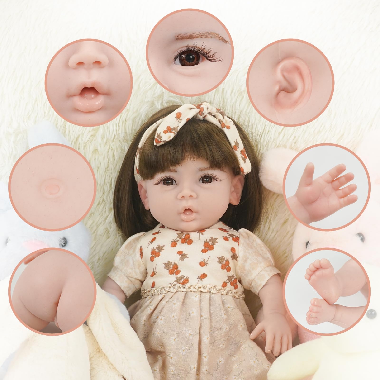 Amazon | KUMIHO 47cm リボーンドール フルシリコン人形 ベビードール