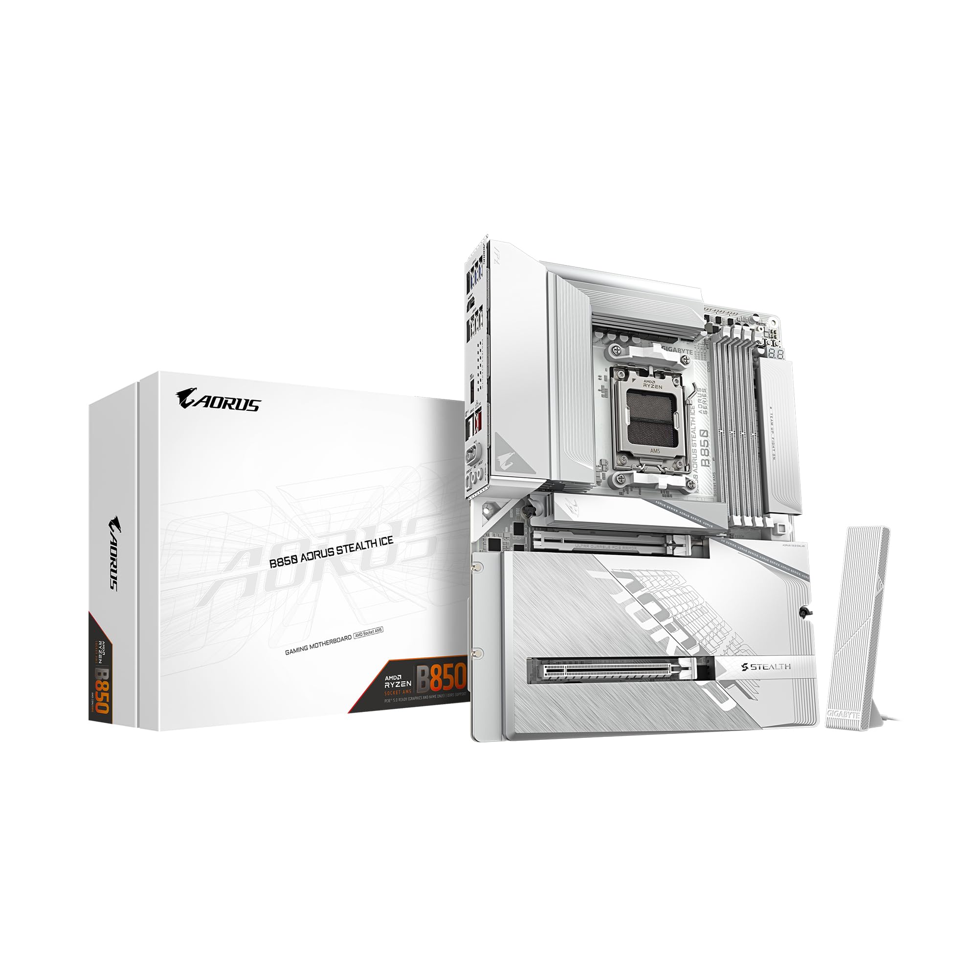 Amazon.com: GIGABYTE B850 AORUS Stealth ICE Reverse-Connect ATX