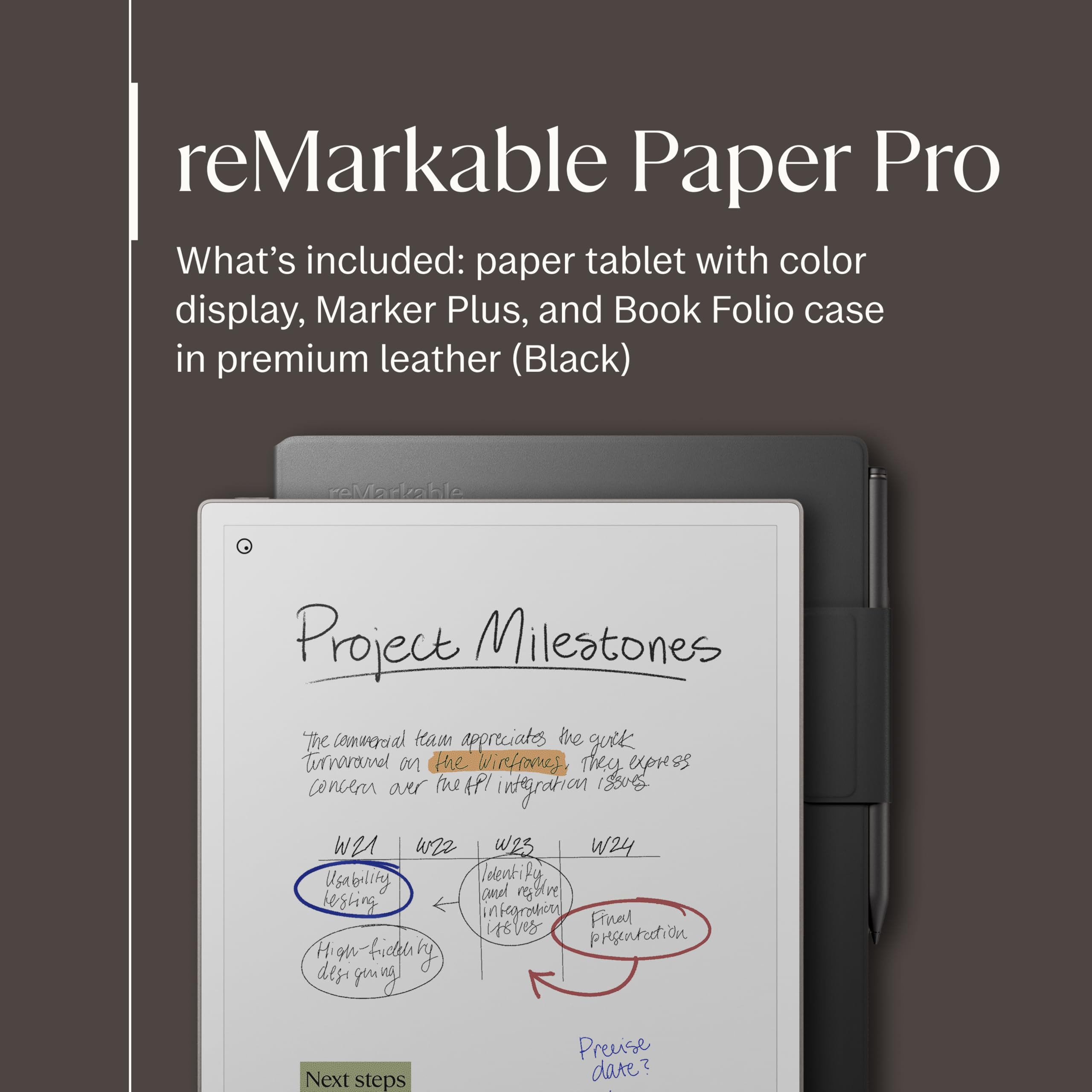 Amazon.co.jp: reMarkable Paper Proバンドル – プレミアムレザー