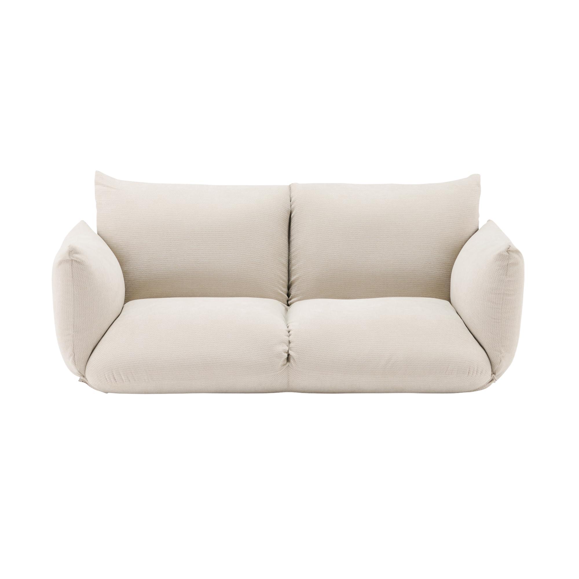 Amazon｜無印良品 リクライニングフロアソファ ベージュ 幅154～218