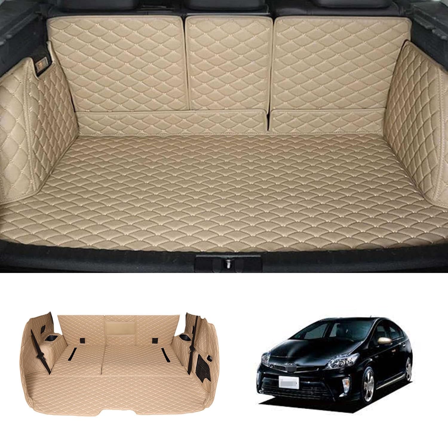 Amazon.co.jp: に適用 トヨタ プリウス30系 専用 車のトランクマット