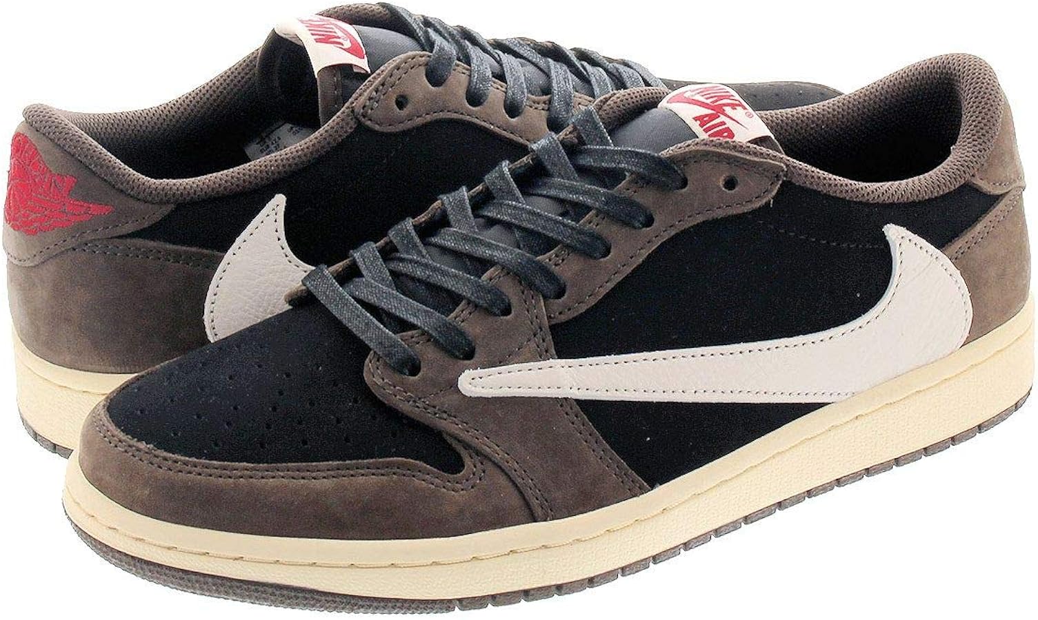 Amazon | [ナイキ] AIR JORDAN 1 LOW OG SP-T BLACK/SAIL/DARK/MOCHA