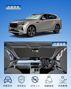 Amazon | 【RUIYA】マツダ CX-60 KH系 車用サンシェード コンパクト