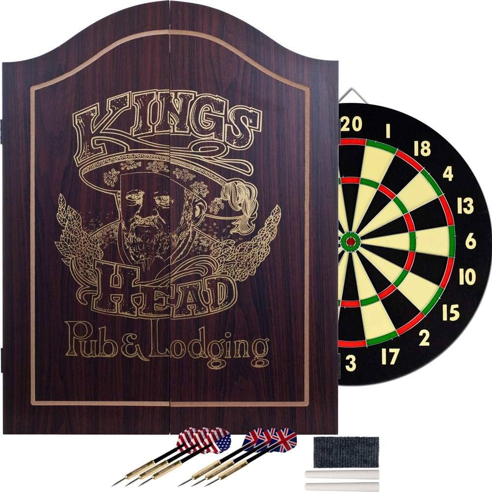Amazon.co.jp: King's Head ダーツボードキャビネットセット ダーク